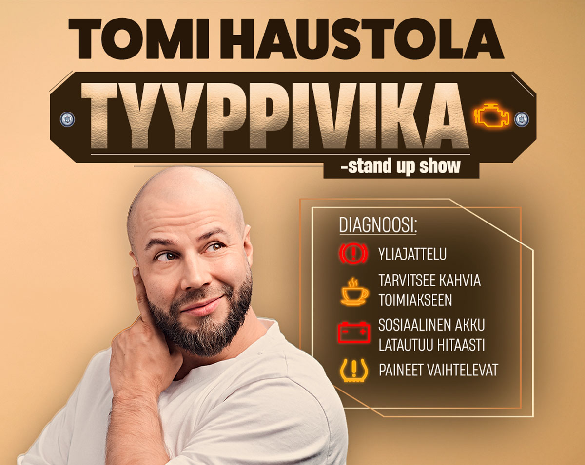 Tomi Haustola: Tyyppivika -stand up show K18